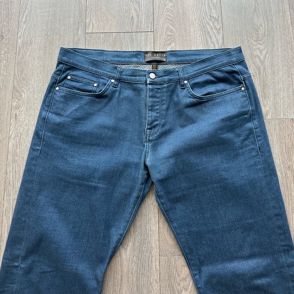 Ted Baker Button Fly Straight Slim Jeans - Picture 3 of 8